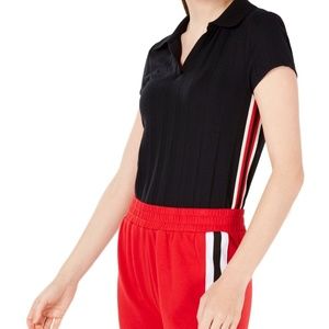 Planet Gold Juniors Track Stripe Polo Shirt